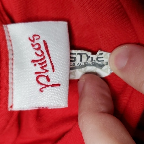 PHILCOS medium red Elvis short sleeve shirt - Picture 5 of 6